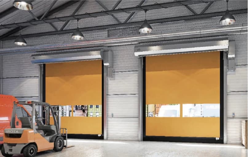 High-Speed Zipper Door — supplier catalogue illustration