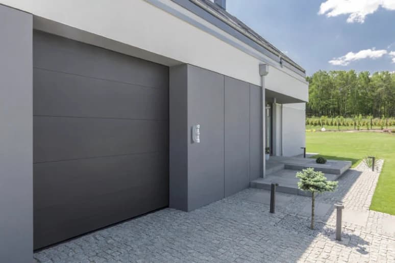 Sectional Garage Door — supplier catalogue illustration